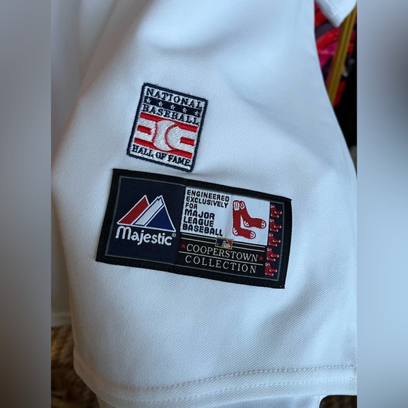 NWT Vintage Majestic Boston Red Sox Carlton Fisk Cooperstown Hall Of Fame Jersey - Picture 10 of 14